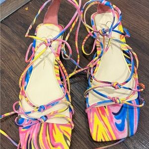 Jessica Simpson Multicolor Strappy Sandals